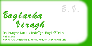 boglarka viragh business card